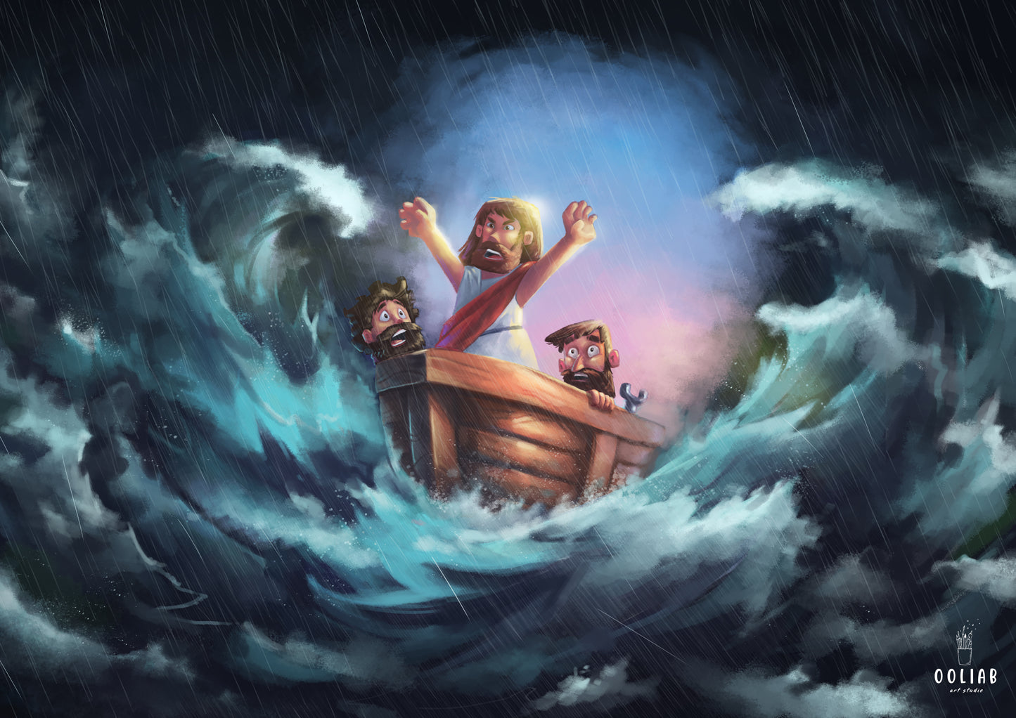 Jesus calms the storm