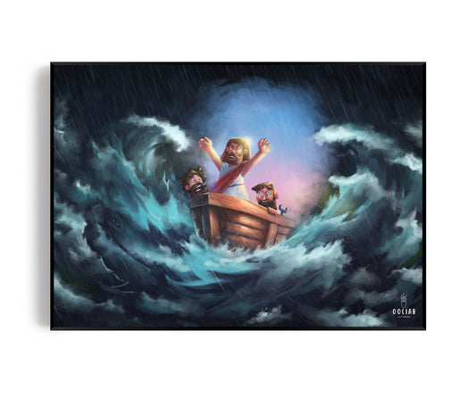 Jesus calms the storm